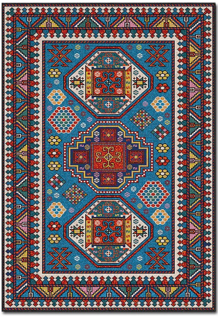 Χαλί Asr Crpt-101 288NGR2175 Blue-Multi Conceptum Hypnose 140X220 cm