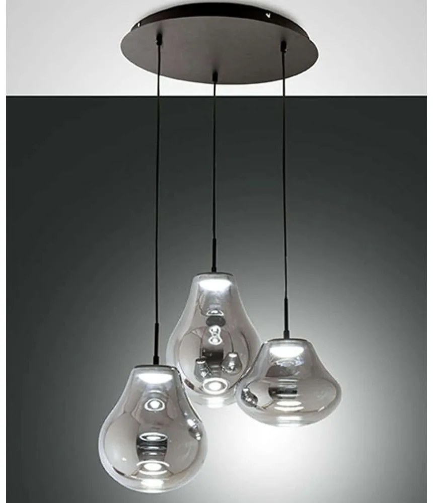 Φωτιστικό Οροφής Deva 3774-47-126 Φ50x200cm Dim Led 4530lm 42W Grey Fabas Luce