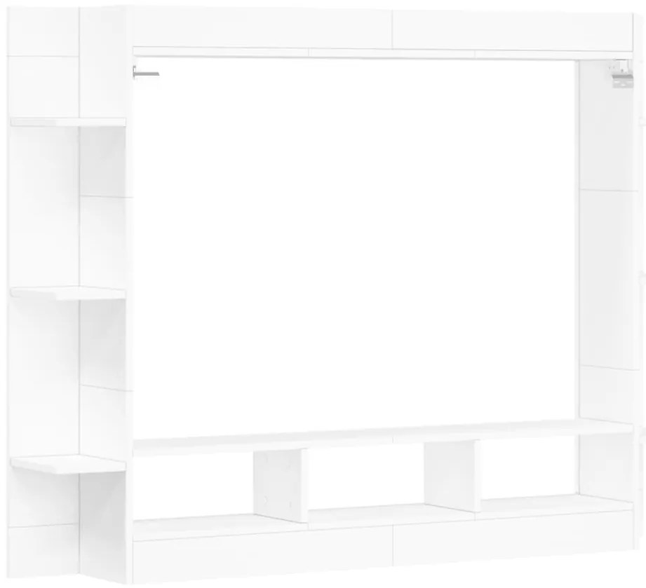 vidaXL Έπιπλο Τηλεόρασης Λευκό 152x22x113 εκ. από Επεξεργασμένο Ξύλο