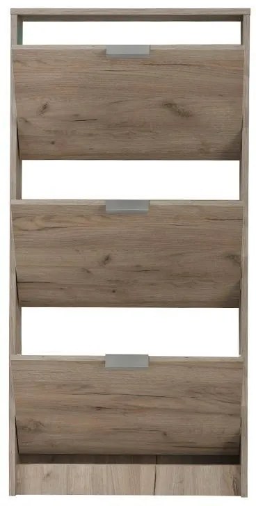 Παπουτσοθήκη Hugo 23 Γκρί Δρύς 67x28x119 εκ. 67x28x119 εκ.