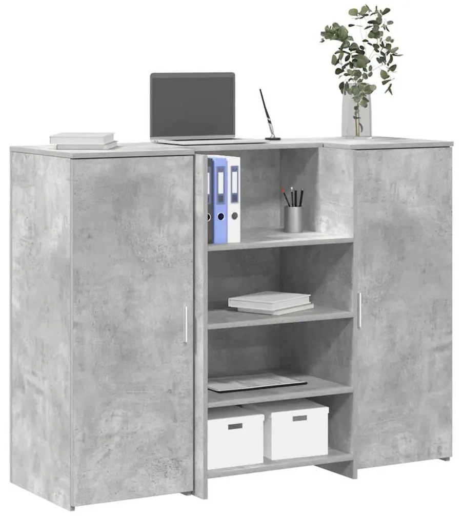 vidaXL Γραφείο υποδοχής 135x50x103,5 εκ. Επεξεργασμένο Ξύλο