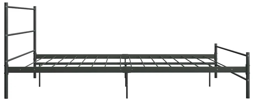 vidaXL Πλαίσιο Κρεβατιού Γκρι 180 x 200 εκ. Μεταλλικό