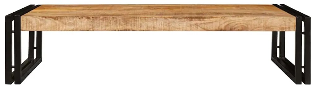 vidaXL Ράφι μπάνιου 100 x 50 x 23 εκ. Στερεό ξύλο μάγκο, σίδηρος