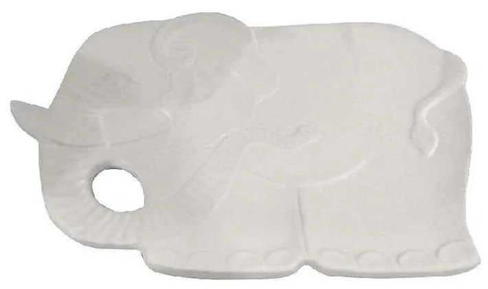 Διακοσμητικός Δίσκος Ελέφαντας 33cm White ROD101K3 Espiel Ceramic