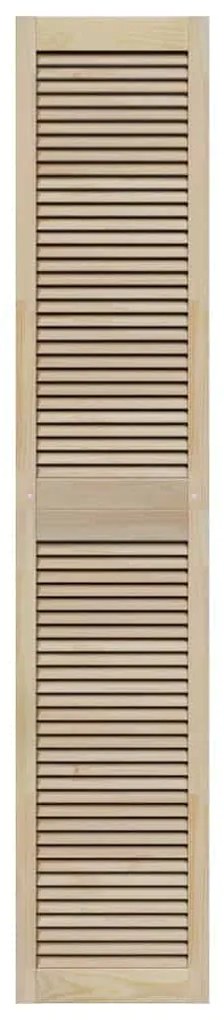 vidaXL Πόρτες Ντουλάπας με πόρτα 4 pcs Καφέ 201 x 39.5 x 2.1 εκ