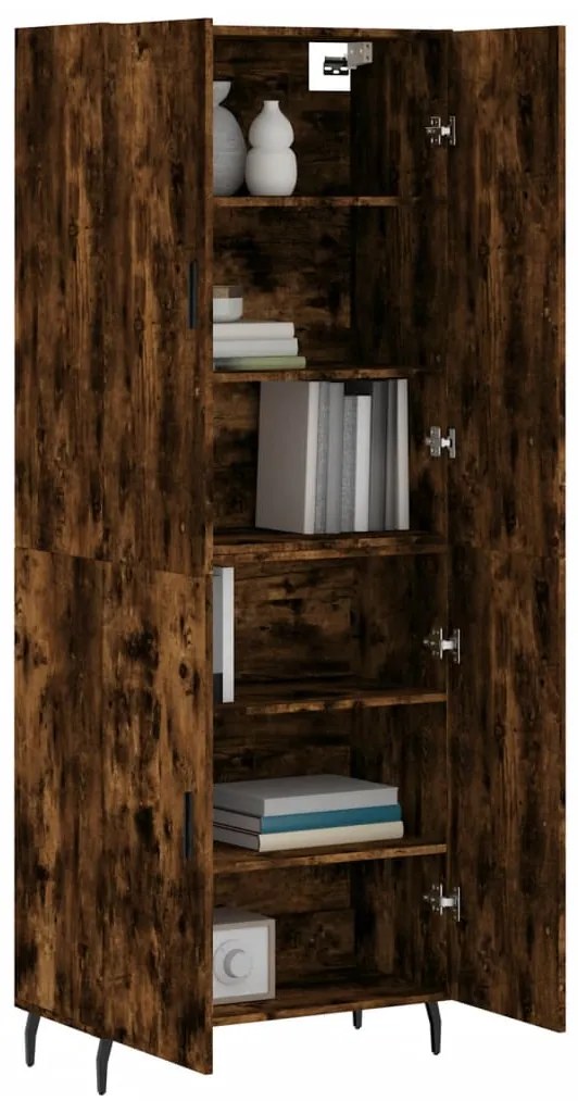 vidaXL Ντουλάπι Καπνιστή Δρυς 69,5x34x180 εκ. από Επεξεργασμένο Ξύλο