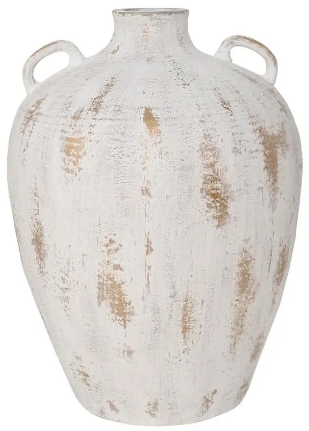 Βάζο Kea 031622 40x40x57cm White-Gold Μαγνήσιο