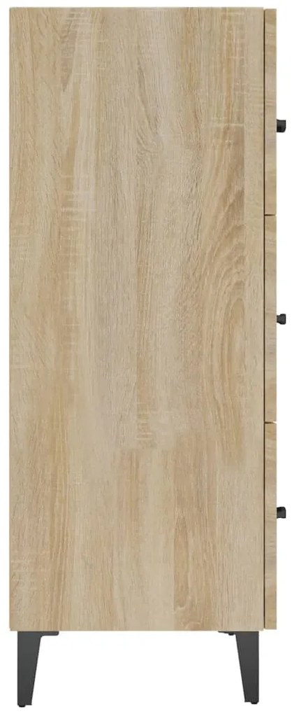 vidaXL Ντουλάπι Sonoma Δρυς 69,5 x 34 x 90 εκ. από Επεξεργασμένο Ξύλο