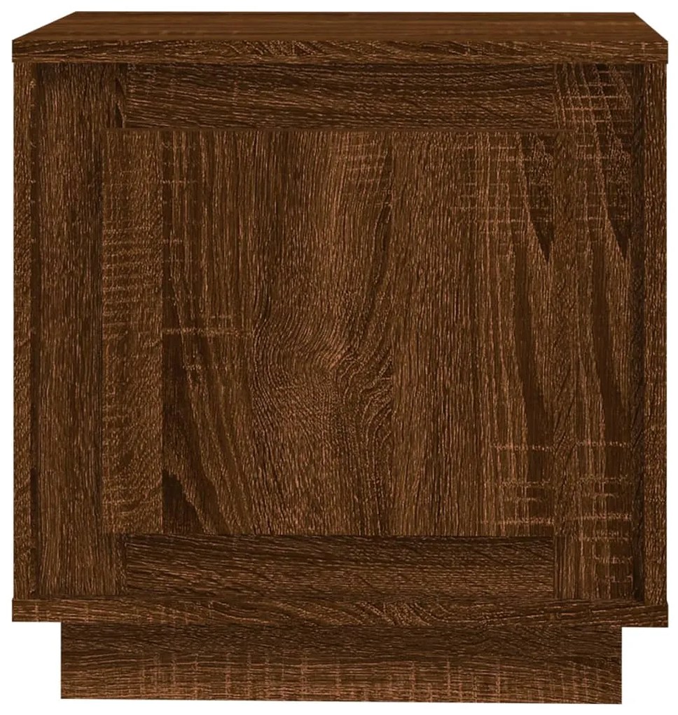 vidaXL Κομοδίνα 2 Τεμ. Καφέ Δρυς 44 x 35 x 45 εκ. Επεξεργασμένο Ξύλο