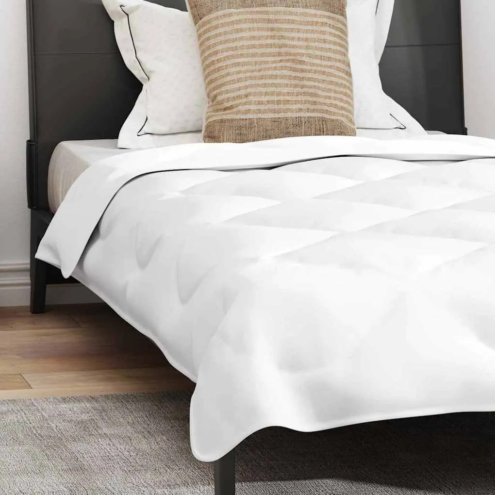 vidaXL Set Παπλώματος Χειμώνα 2 pcs Λευκό 135 x 220 εκ. Μικροΐνες