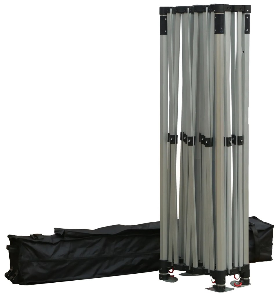 GAZEBO ΕΠΑΓΓΕΛΜΑΤΙΚΟ ΒΑΡΕΩΣ ΤΥΠΟΥ CRESSEN HM21098.01 ΠΤΥΣΣΟΜΕΝΟ ΑΛΟΥΜΙΝΙΟΥ 3x4,5x3,4Yμ