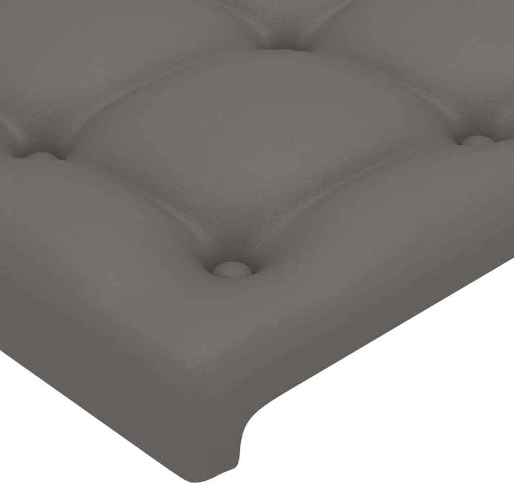 vidaXL Κεφαλάρια Κρεβατιού 4 τεμ. Γκρι80 x 5 x 78/88εκ.Συνθετικό Δέρμα
