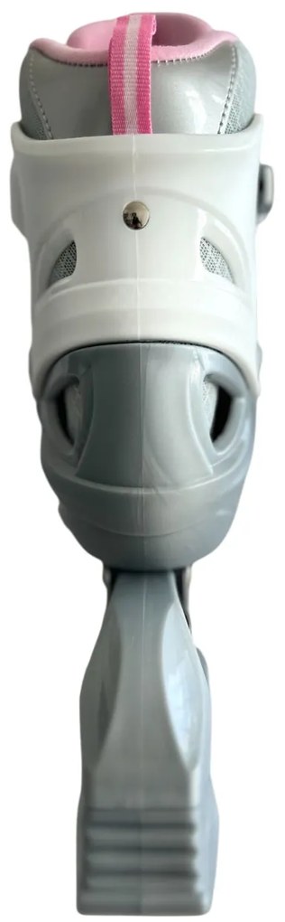 Αυξομειούμενα Πατίνια Roller G&amp;C BW188 Γκρι/Ροζ με LED Τροχούς IN-LINE SKATES Medium (35-38)