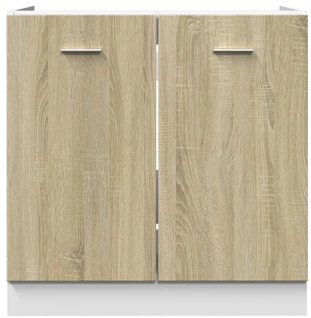 vidaXL Κάτω Ντουλάπι Lyon Sonoma Δρυς 80 x 46 x 81,5 εκ. Επεξ. Ξύλο