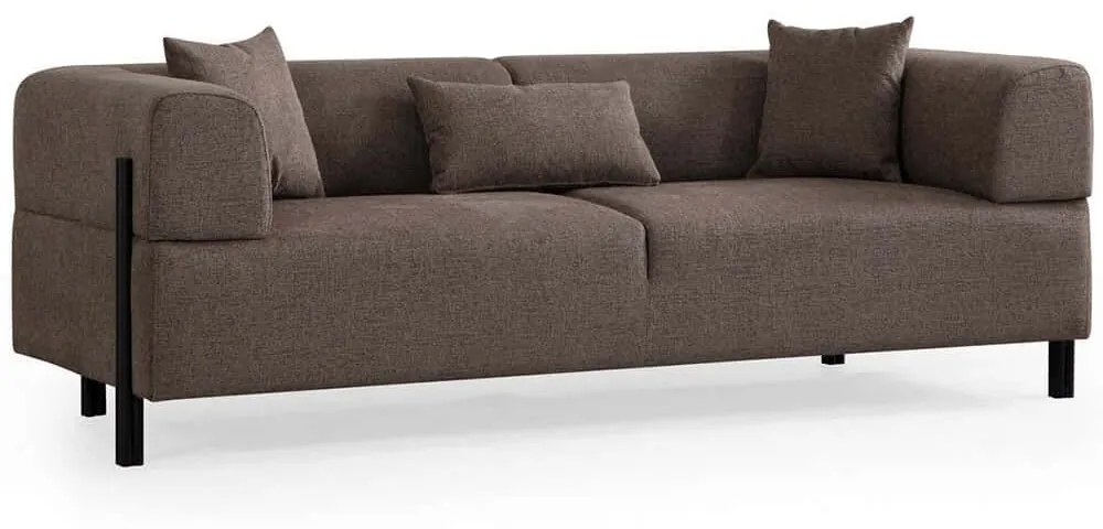 Καναπές Τριθέσιος Gio 560ARE2367 225x93x75cm Brown