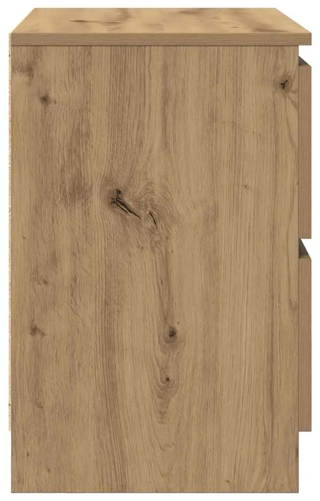 Έπιπλο Τηλεόρασης Αρτισιανή Δρυς 60x35x54 εκ από Επεξεργ. Ξύλο - Καφέ