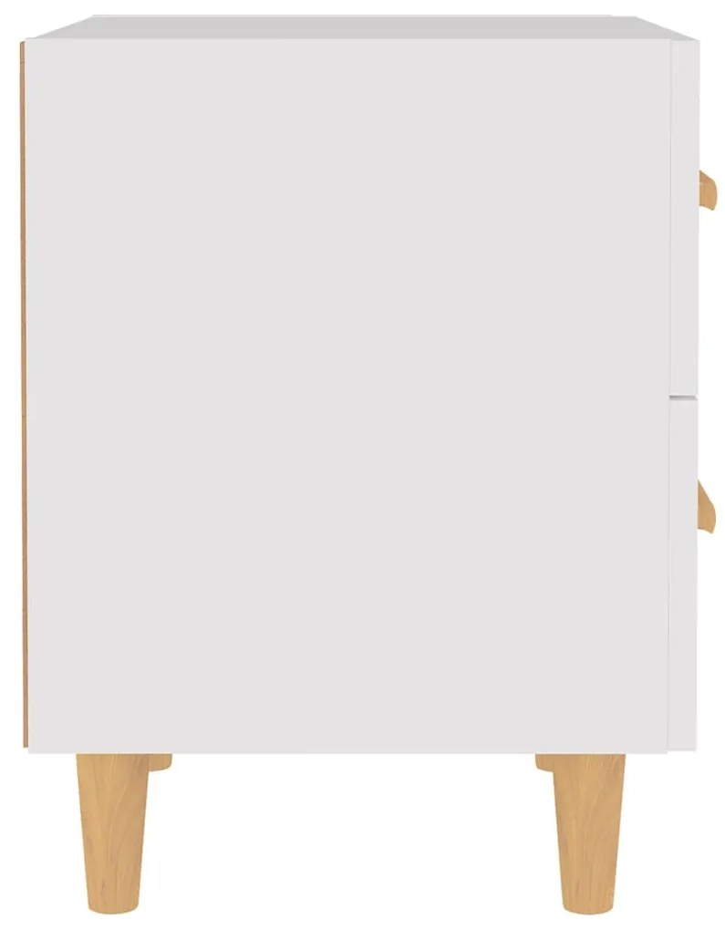 vidaXL Κομοδίνα 2 τεμ. Λευκά 40 x 35 x 47,5 εκ.