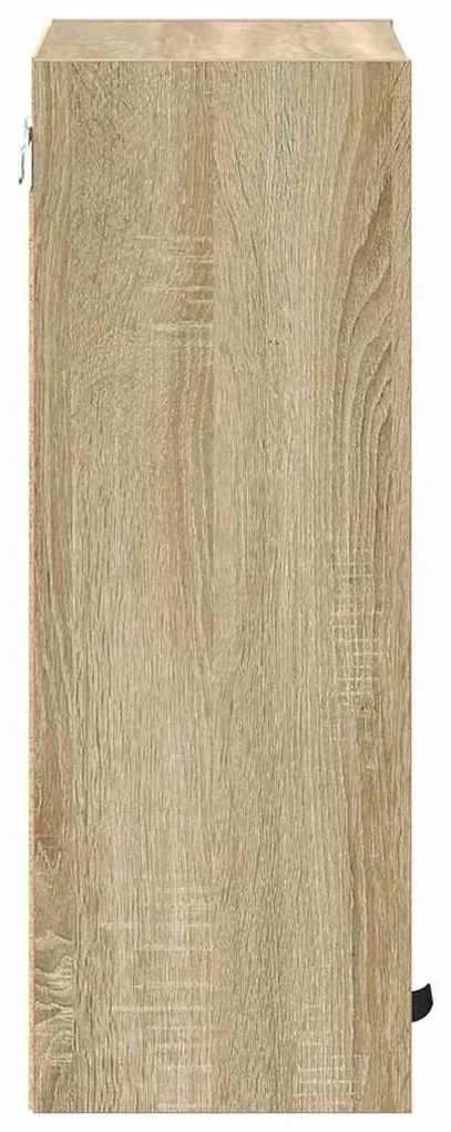 vidaXL Ντουλάπι Μπάνιου Επιτοίχιο Δρύς Sonoma 39 x 23,5 x 65 εκ.