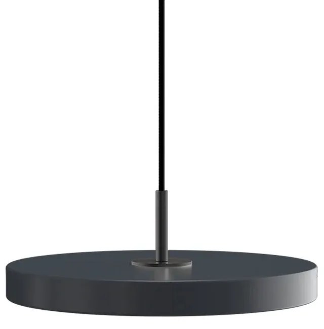 Φωτιστικό Οροφής Asteria Mini Black 2207C4175 Φ31x3.3cm Led 900lm 14W 3000k Anthracite Umage