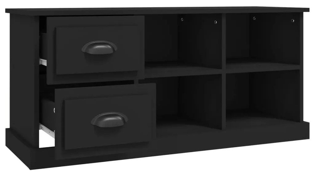 vidaXL Έπιπλο Τηλεόρασης Μαύρο 102x35,5x47,5 εκ. Επεξεργασμένο Ξύλο