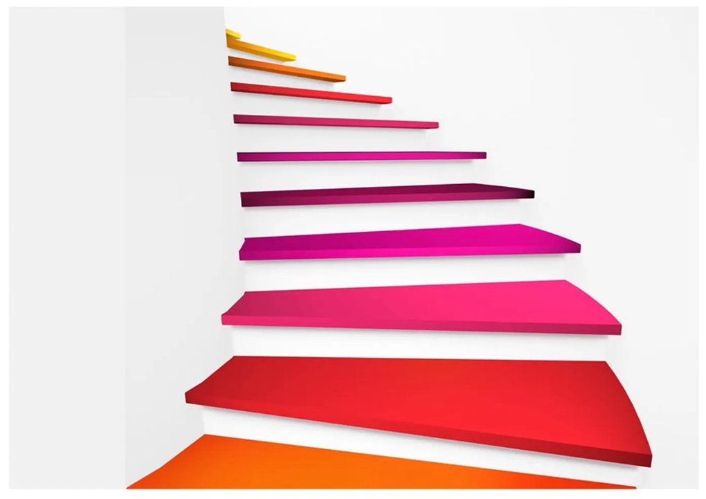 Φωτοταπετσαρία - Colorful stairs 100x70