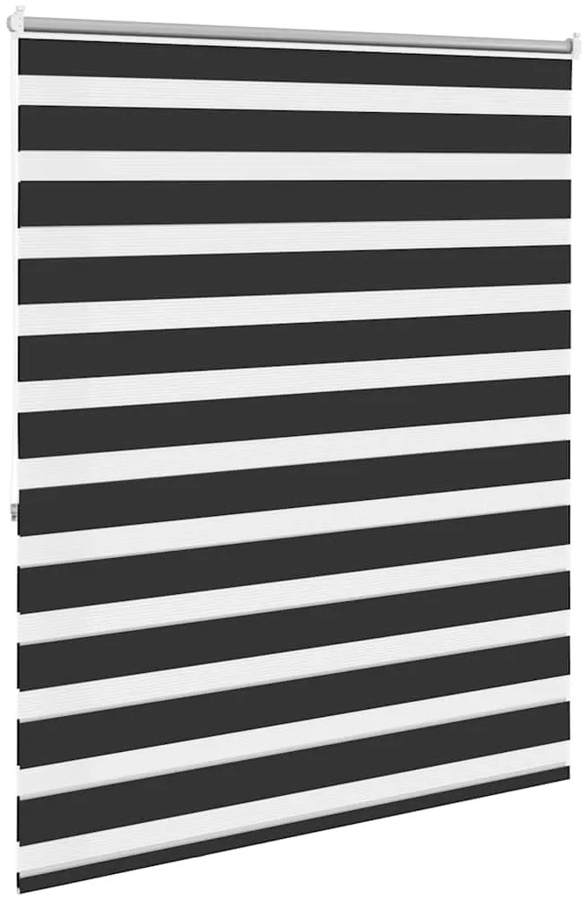 vidaXL Σύστημα Σκίασης Ρόλερ Zebra Μαύρο 140 x 175 εκ.