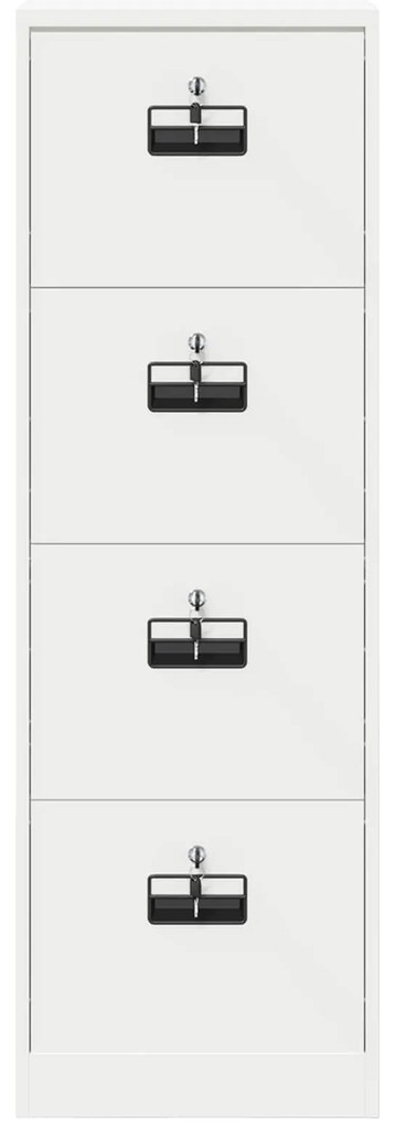 vidaXL Ντουλάπα Αρχείων Μαύρο 44 x 50 x 106.5 εκ Ψυχρής Έλασης Χάλυβας