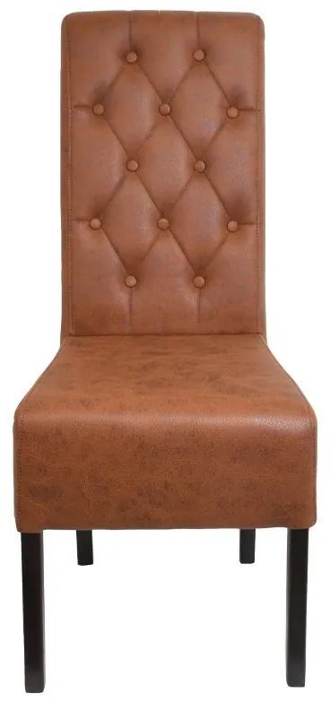 Καρέκλα Τραπεζαρίας NEW Τ-14 Fylliana Terracota με Wenge Ξύλινα πόδια 45x65x103εκ. 2αδα 45x65x103 εκ.