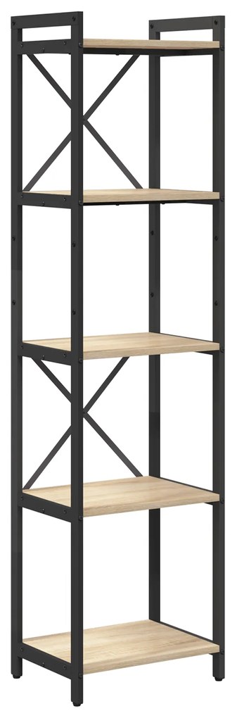vidaXL Βιβλιοθήκη Sonoma Δρυς 40 x 30 x 153 εκ Επεξεργασμένο ξύλο