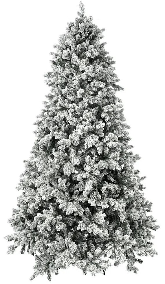 Χριστουγεννιάτικο Δέντρο Flocked Sugar Pine 78098 210cm (2740tips) White-Green