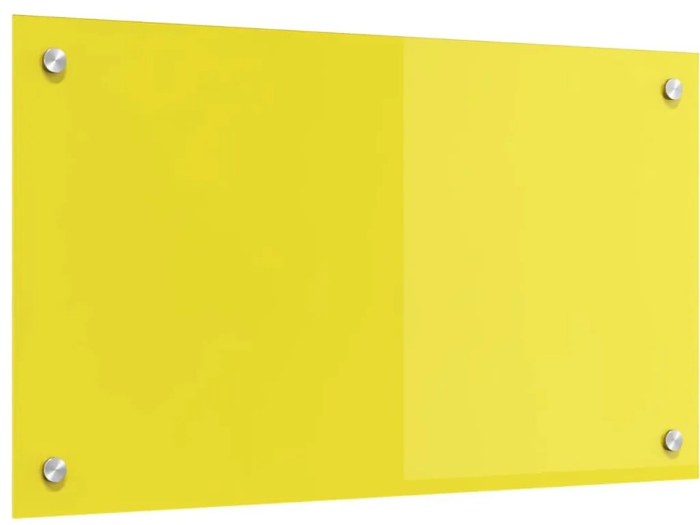 vidaXL Κίτρινο Πλακάκι Κουζίνας 70x40x0,6 cm από Σκληρυμένο Γυαλί