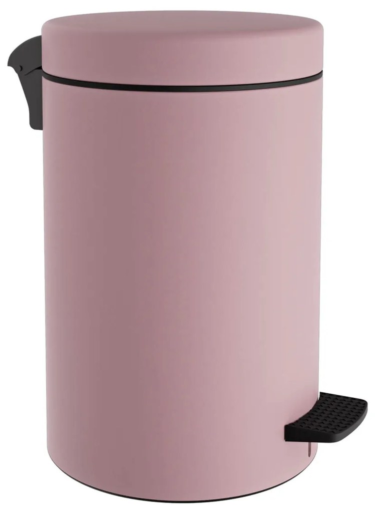 Κάδος Απορριμμάτων Μπάνιου (Φ25x40) Pam &amp; Co 12lt 12-090-303 Matt Pink