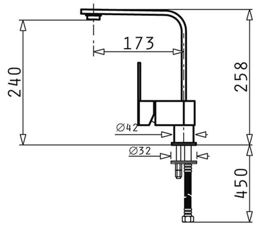 Μπαταρία κουζίνας Espressivo Χρωμέ 5x19x25.8 εκ.