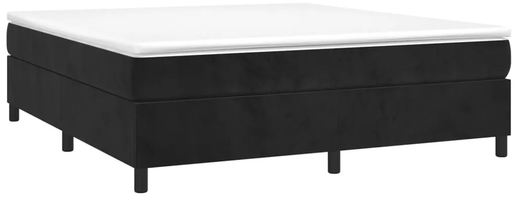 vidaXL Σκελετός Κρεβατιού Χωρίς Στρώμα Μαύρο 180x200 εκ. Βελούδινο