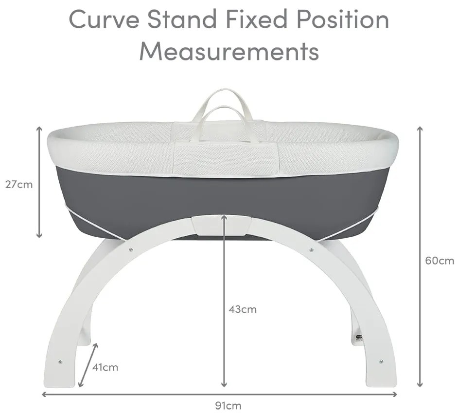Καλαθούνα με βάση Dreami® Moses grey Shnuggle