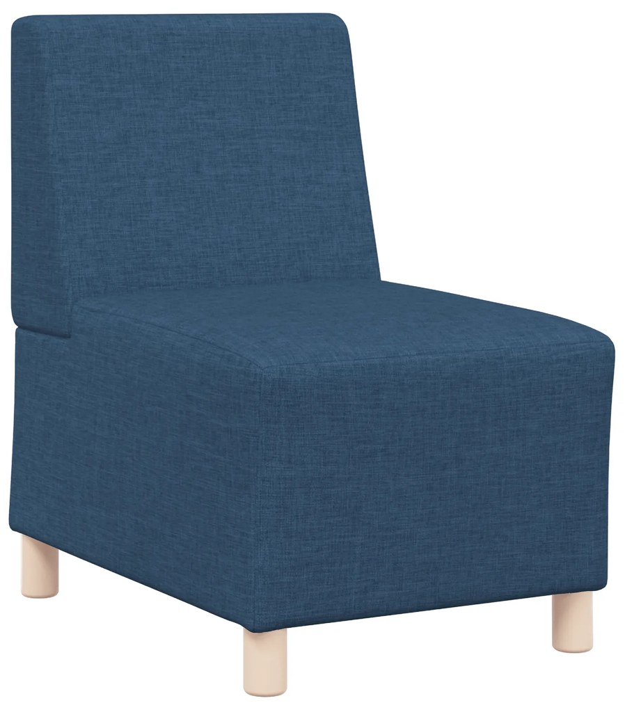 vidaXL Καθίσμα Σαλονιού 3 pcs Μπλε 55 x 74 x 82 εκ. ύφασμα