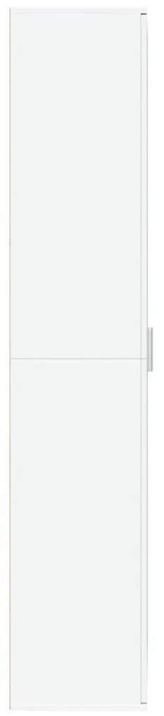 vidaXL Ντουλάπι Λευκό 80x35x180 εκ. από Επεξεργασμένο Ξύλο