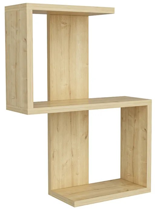 Ραφιέρα τοίχου Octa Megapap χρώμα sapphire oak 45x16,4x60εκ.