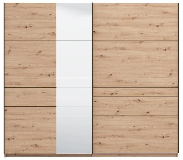 Ντουλάπα Συρόμενη VEYMONT 245 OG με Καθρέπτη Artisan Oak 245x61x218εκ. 245x61x218 εκ.