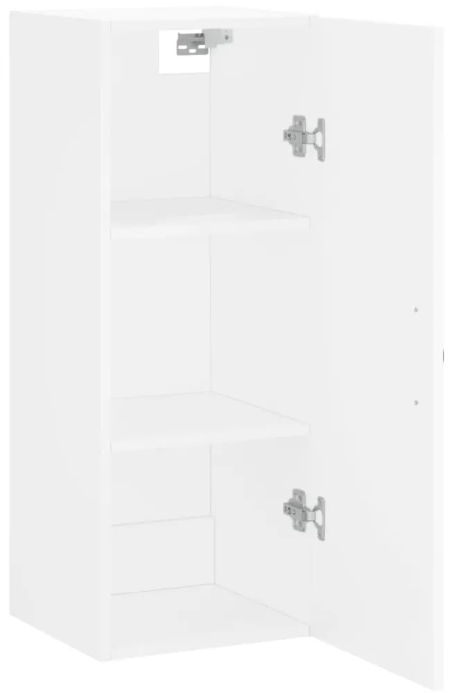 vidaXL Ντουλάπι Τοίχου Λευκό 34,5 x 34 x 90 εκ. από Επεξεργασμένο Ξύλο
