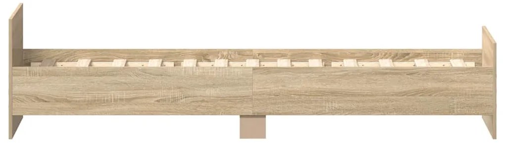 vidaXL Πλαίσιο Κρεβατιού Χωρ. Στρώμα Sonoma Δρυς 75x190εκ Επεξ. Ξύλο