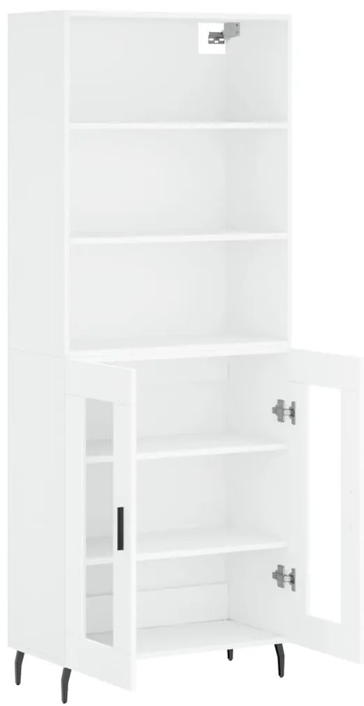 vidaXL Ντουλάπι Λευκό 69,5x34x180 εκ. από Επεξεργασμένο Ξύλο