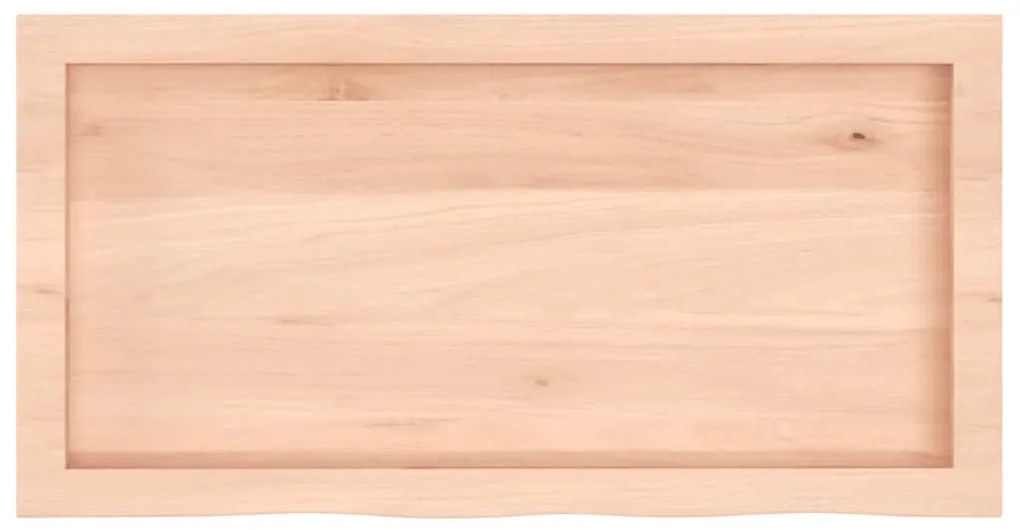 vidaXL Ράφι Τοίχου 80x40x(2-4) εκ. από Ακατέργαστο Μασίφ Ξύλο Δρυός
