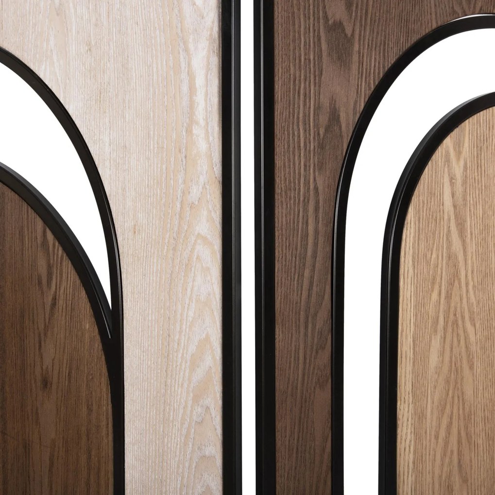 ΠΑΡΑΒΑΝ 6-ΦΥΛΛΟ CRYPT MDF ΣΕ 4 ΧΡΩΜΑTA-ΜΑΥΡΟ ΜΕΤΑΛΛΟ 241x1,5x180Υεκ.