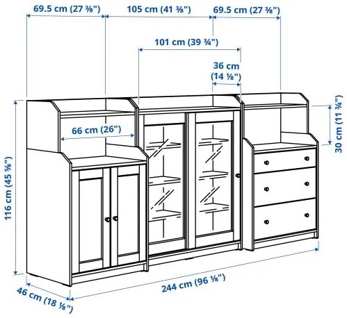 HAUGA σύνθεση αποθήκευσης 493.886.41