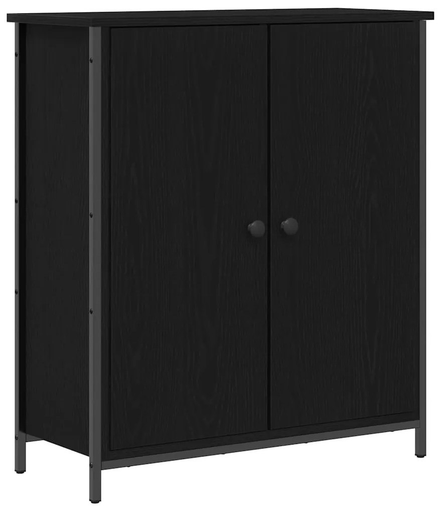 vidaXL Πλαϊνό γραφείο Μαύρη δρυς 70 x 30 x 80 εκ. Επεξεργασμένο ξύλο