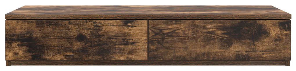 vidaXL Συρτάρια Κρεβατιού Καπνιστής Δρυς 100x36,5x16,5 εκ. Επεξεργασμένο Ξύλο