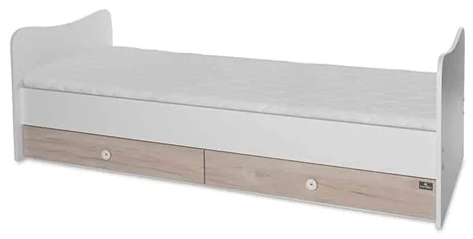 Πολυμορφικό βρεφικό κρεβάτι Mini Max  White + Light Oak  10150500045A  Lorelli