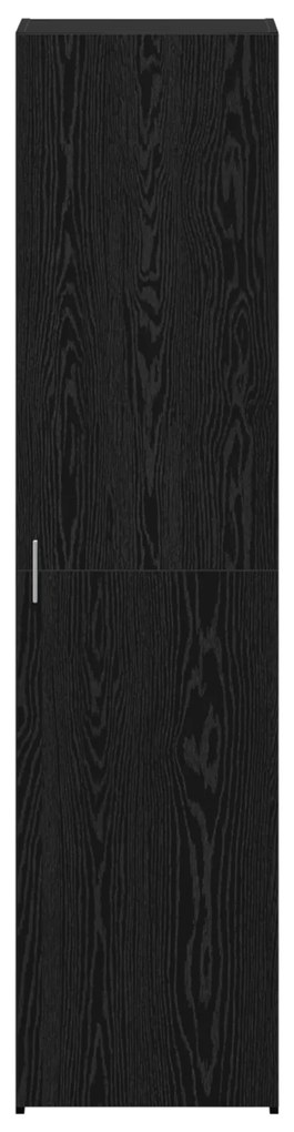 vidaXL Υψηλό Ντουλάπι Μαύρης Βελανιδιάς 45x42.5x185 εκ Επεξεργασμένο Ξύλο