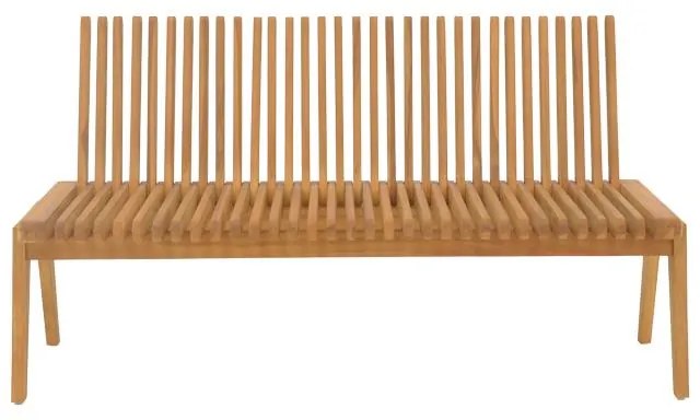 Παγκάκι Jey teak ξύλο σε φυσική απόχρωση 120x45x40εκ 120x57.5x80 εκ.